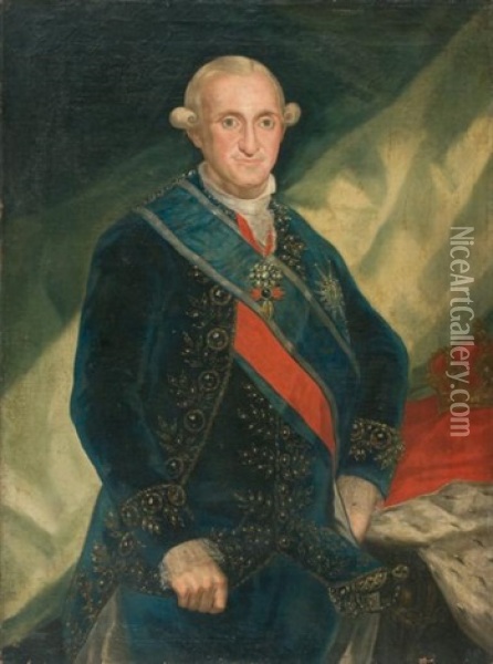 Portrait De Charles Iv, Roi D'espagne Oil Painting - Francisco Goya