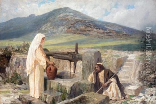 The Samaritan Woman Oil Painting - Vasili Dimitrievich Polenov