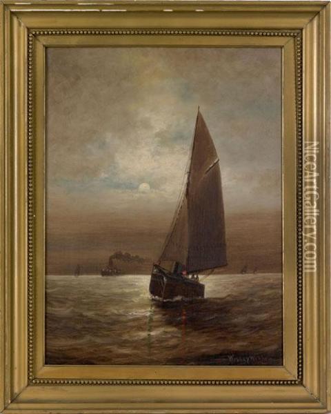 Oil On Canvas Seascape Oil Painting - Wesley Webber