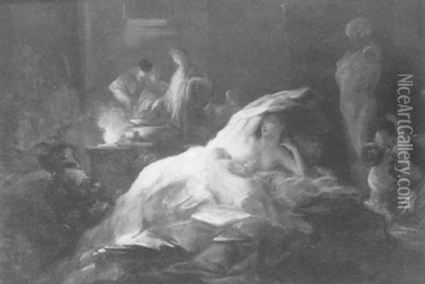 Scene De Sorcellerie Oil Painting - Franz Anton Maulbertsch