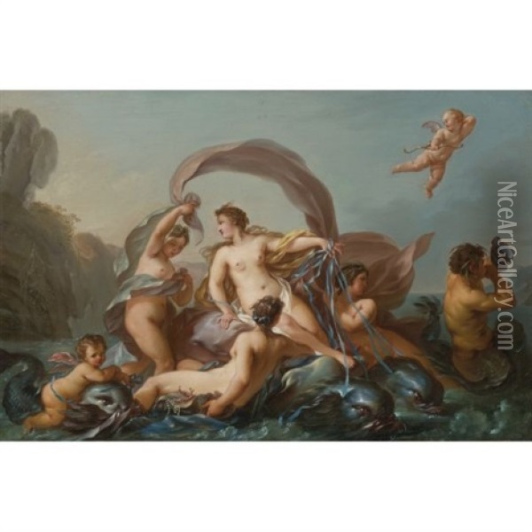 The Birth Of Venus Oil Painting - Jean Baptiste Marie Pierre