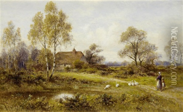 Nearly Home Oil Painting - Alfred Augustus Glendening Sr.