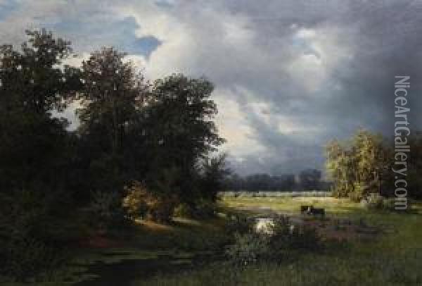 Before The Storm Oil Painting - Margarete Von Baczko