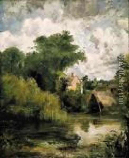 The White Horse: A Sketch Oil Painting - John Constable
