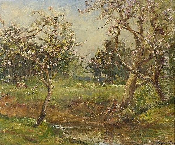 Spring Blossoms Oil Painting - James Herbert Snell