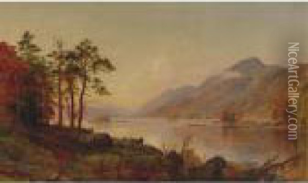 Lake George Oil Painting - Jasper Francis Cropsey
