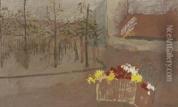 La Bouquetiere Oil Painting - Jean-Edouard Vuillard