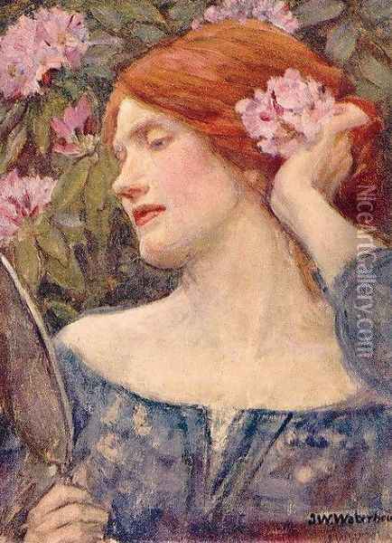 Vanity 1910 Oil Painting - John William Waterhouse