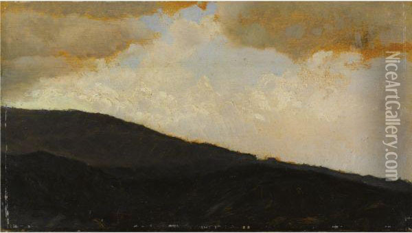 Veduta Del Vesuvio Oil Painting - Giuseppe de Nittis