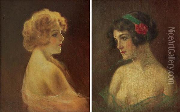 Mimi, Colette - Para Obrazow Oil Painting - Wilhelm Braun