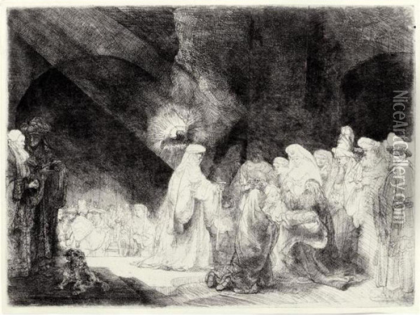 Presentation In The Temple Oil Painting - Rembrandt Van Rijn