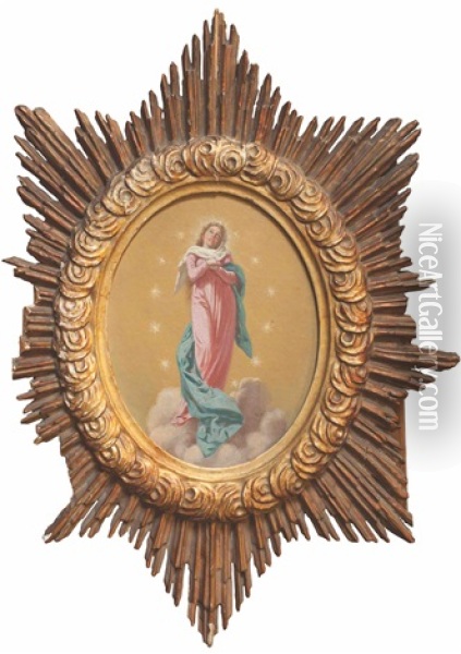 Asuncion De La Virgen Oil Painting - Juan Manuel Blanes