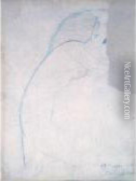 Portrait De Femme Nu Oil Painting - Amedeo Modigliani