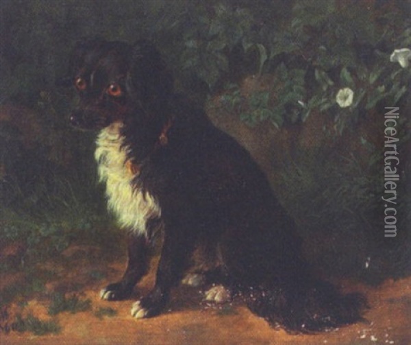 Hund Oil Painting - Andreas Peter Madsen