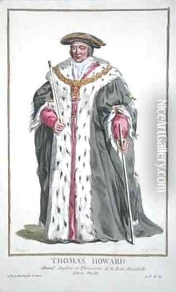 Thomas Howard 1473-1554 3rd Duke of Norfolk Oil Painting - Pierre Duflos