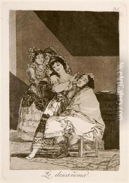 Le Descanona Oil Painting - Francisco De Goya y Lucientes