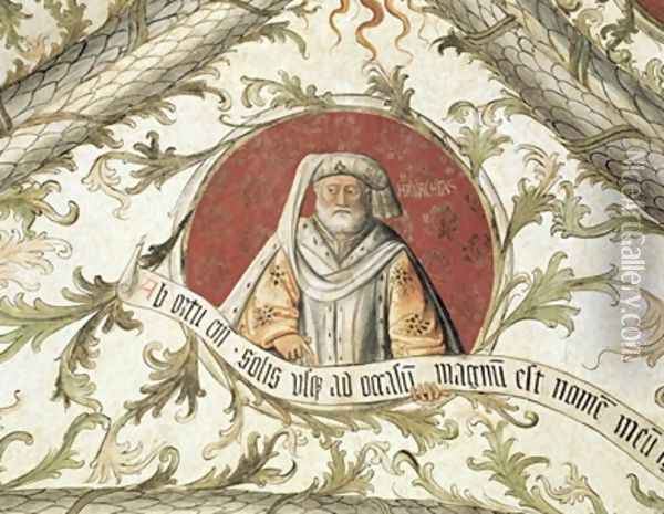 The Prophet Malachi from the Loggia dAnnunciazione Oil Painting - d'Allamagna Giusto