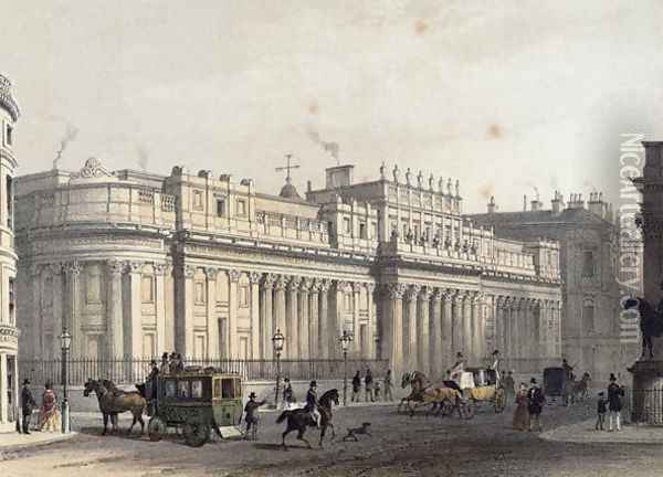 The Bank of England, engraved by Louis-Jules Arnout 1814-68, pub. 1854 by E. Gambart and Co Oil Painting - Thomas Hosmer Shepherd