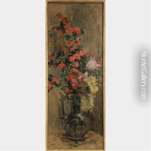 Floral Still Life Oil Painting - Henry-Claudius Forestier