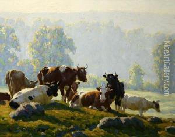 Brilliant Morning Oil Painting - Edward Charles Volkert