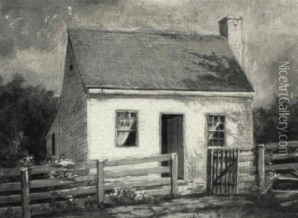 The House Where General Grant Was Born Oil Painting - William Rickarby Miller