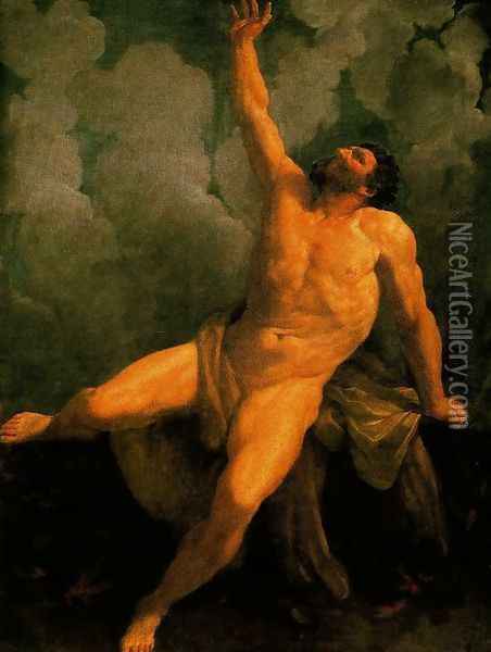 Hercules on the Pyre Oil Painting - Guido Reni