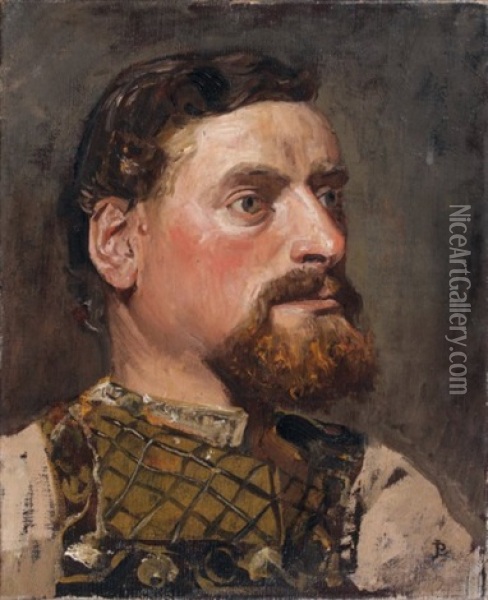 Portrait D'homme Oil Painting - Jean Paul Laurens