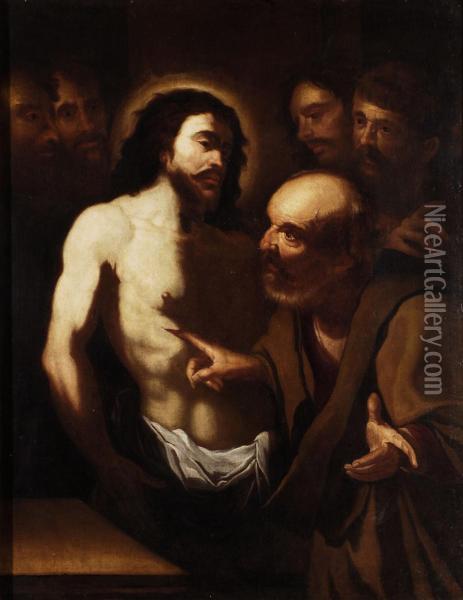 Incredulita Di San Tommaso Oil Painting - Orazio De Ferrari