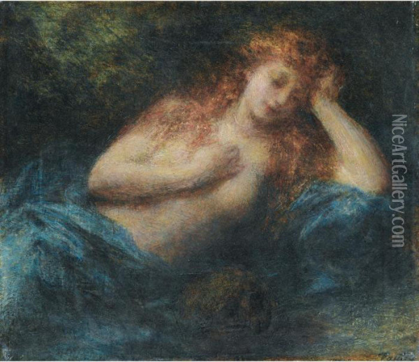 Madeleine Oil Painting - Ignace Henri Jean Fantin-Latour