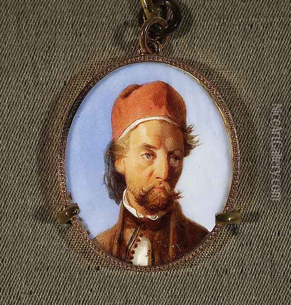 Portrait of Adam Potocki Oil Painting - Franciszek Tepa (Teppa)