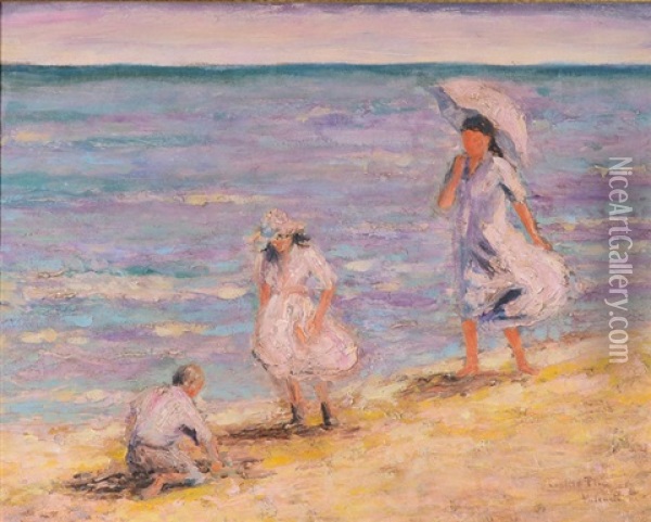 Escenas De Playa Oil Painting - Cecilio Pla