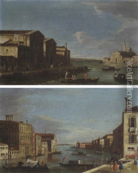 San Giorgio Maggiore, Venice, From The Guidecca Oil Painting -  Master of the Langmatt Foundation Views