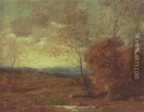 Autumn In Lyme Oil Painting - George Matthew Bruestle