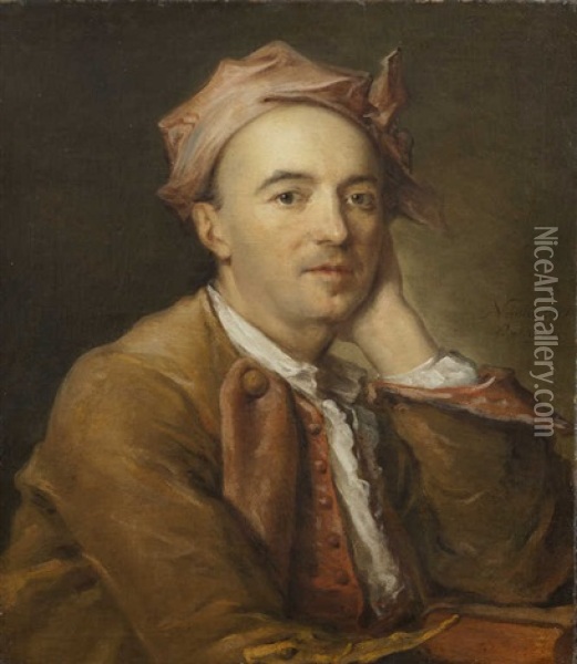 Portrait De Jean-joseph Kapeller Oil Painting - Jean Marc Nattier