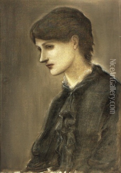 Portrait Of Mrs. William J. Stillman, Nee Marie Spartali Oil Painting - Edward Burne-Jones