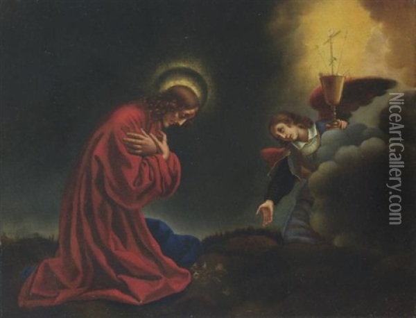 Cristo Nell'orto Oil Painting - Onorio Marinari
