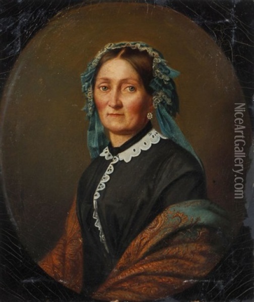 Damenbildnis Oil Painting - Friedrich Carl Rupprecht
