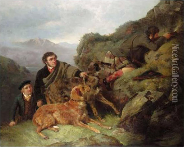 In The Highlands Oil Painting - John Frederick Herring Snr