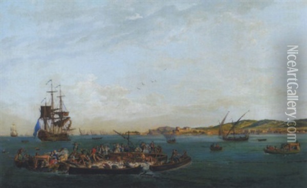 Thunfischjagd Im Golf Von Neapel Oil Painting - Pietro Fabris