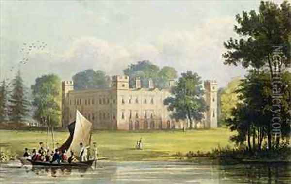 Sion house from R Ackermanns 1764-1834 Oil Painting - John Gendall