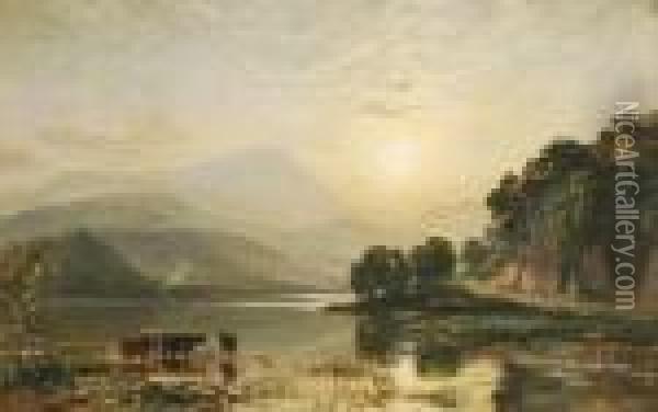 Lochachray Oil Painting - Samuel Bough
