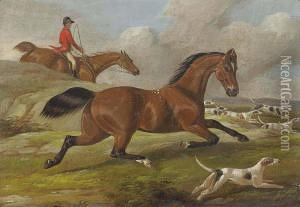 A View From The Stables Oil Painting - Henry Thomas Alken