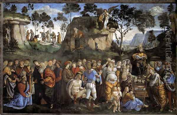 Moses's Testament and Death Oil Painting - Luca Signorelli