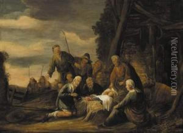 L'adoration Des Bergers. Oil Painting - Benjamin Gerritsz. Cuyp