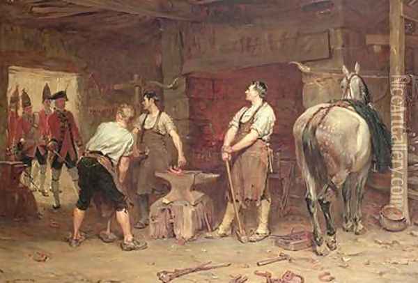 After Culloden Rebel Hunting Oil Painting - John Seymour Lucas