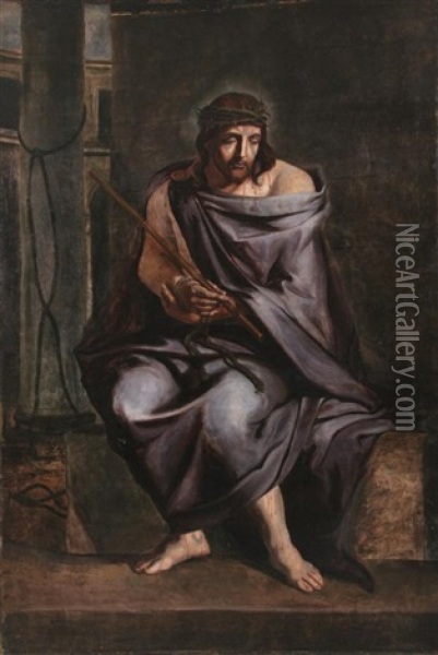 Christ Oil Painting - Jean-Baptiste de Champagne