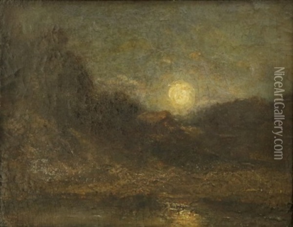 Moon Rise Oil Painting - Albert Pinkham Ryder