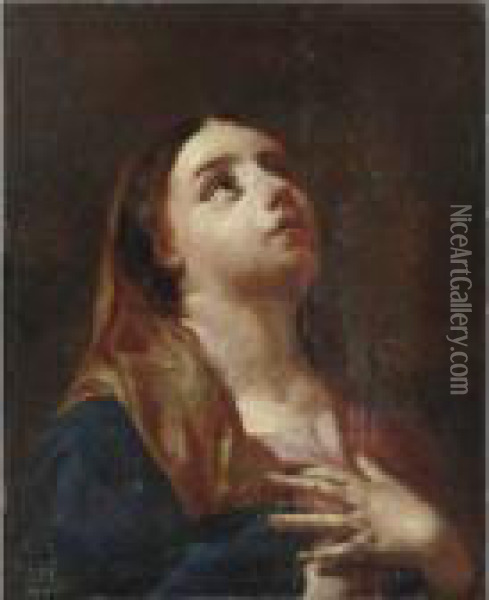 Madonna In Preghiera Oil Painting - Giovanni Battista Piazzetta