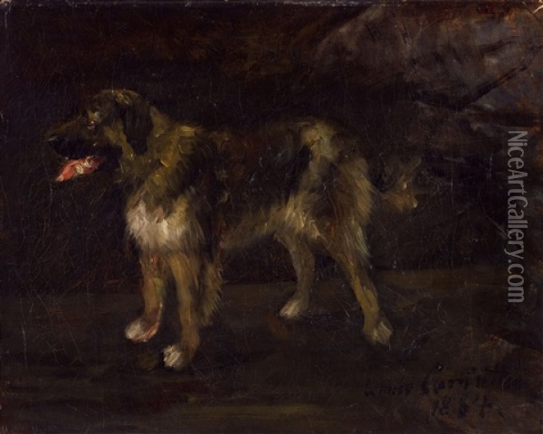 Hundestudie Oil Painting - Lovis Corinth