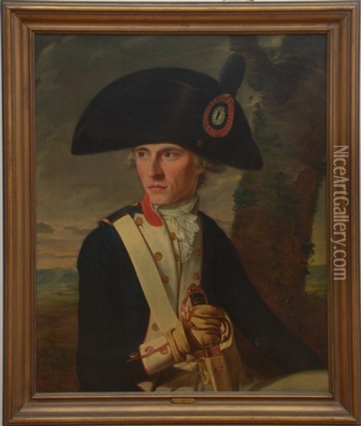 Portrait Of A Solider Oil Painting - Jean Louis Laneuville